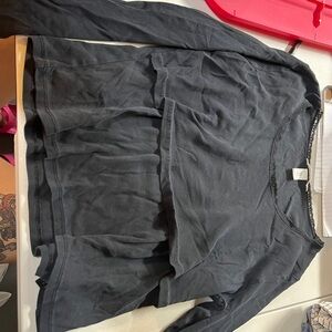 Black Long Sleeve Top
